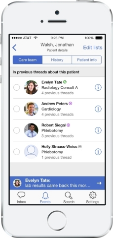 Cureatr iOS screenshot (Photo: Business Wire)