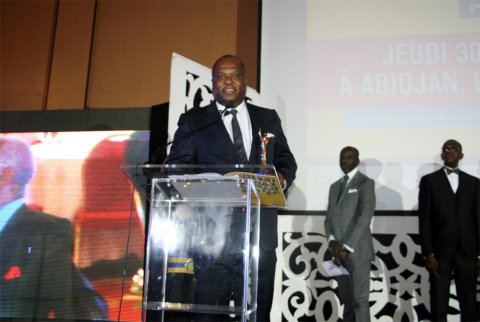 Mr Etoka receiving his award (Photo: Business Wire).