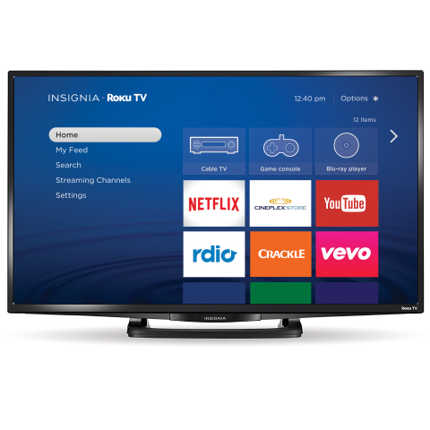 Insignia Roku TV - home screen (Photo: Business Wire)