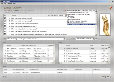 Gold Finger Active Directory Audit Tool Suite (Photo: Paramount Defenses)