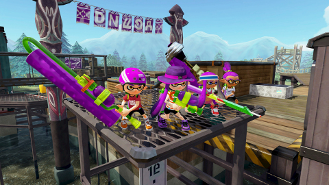 Players will have to think strategically when participating in Splatoon’s Turf War mode. Two stages are refreshed every four hours, meaning players will have to carefully consider weapons and tactics for the stages on hand. (Photo: Business Wire) 