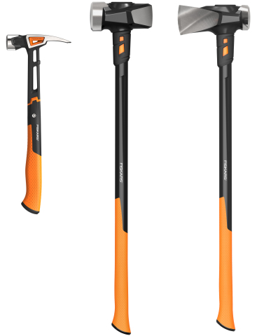 Fiskars' new line of 15 IsoCore(TM) Striking Tools includes hammers, sledge hammers, mauls and picks. (Photo: Business Wire)
