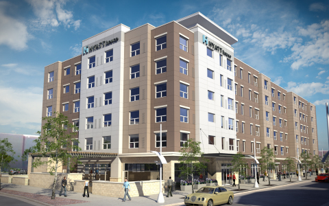 Artist rendering of the Hyatt House at Belmar (Photo: Business Wire)