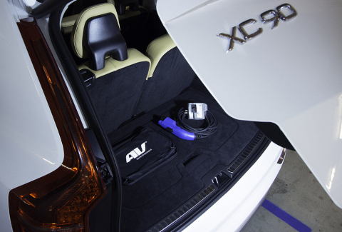 VOLVO - AeroVironment's Portable TurboCord DUAL In Car (Photo: Business Wire)