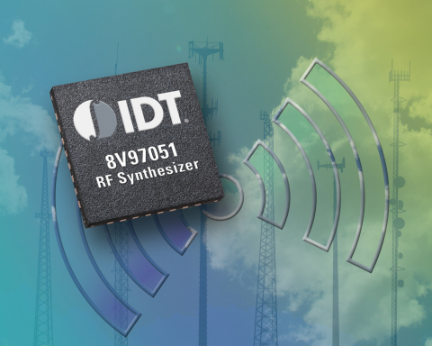 IDT Introduces a Wideband RF Synthesizer/PLL with Industry-Leading Combination of High Performance and Low Power (Graphic: Business Wire)