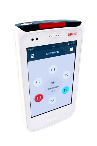 Ascom Myco a truly purpose built smartphone for healthcare. (Photo: Business Wire)