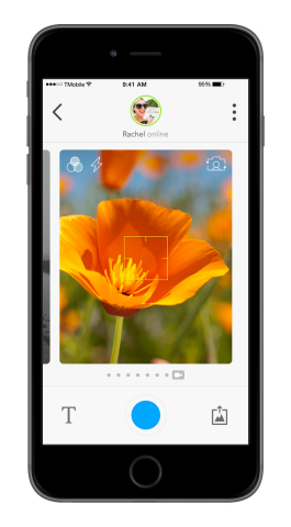 Glide gives users more control over how their videos appear with a new set of camera features that will make video capture more fun and expressive, including focus, zoom and flash, as well as new filters. (Graphic: Business Wire)