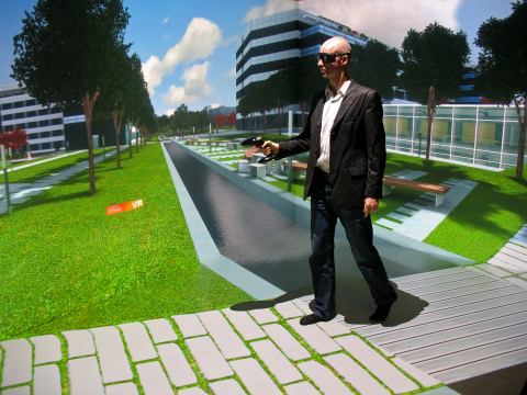 Espace de réalité virtuelle au siège de Dassault Systèmes à Vélizy-Villacoublay (Photo: Business Wire)
