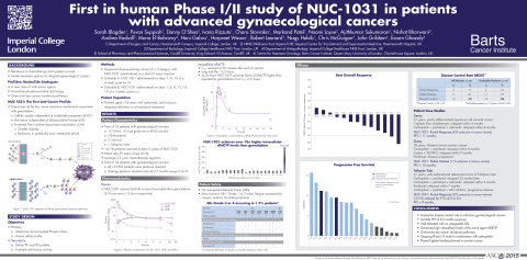 First in human Phase I/II study of NUC-1031 in patients
with advanced gynaecological cancers (Graphic: Business Wire)