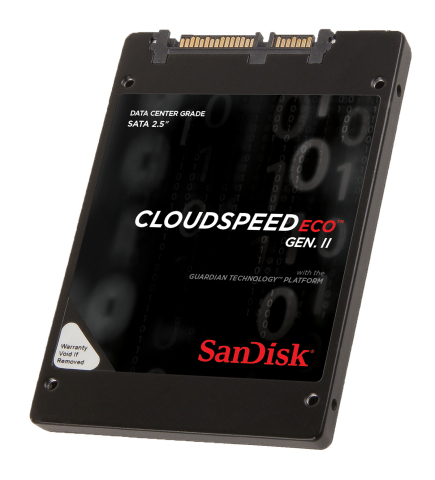 SanDisk's CloudSpeed Eco Gen. II SSD is a 2TB purpose-built flash storage device offering breakthrough economics for cloud service providers and hyperscale environments. (Photo: Business Wire)