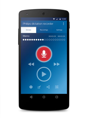 Dictation recorder app (Photo: Business Wire)