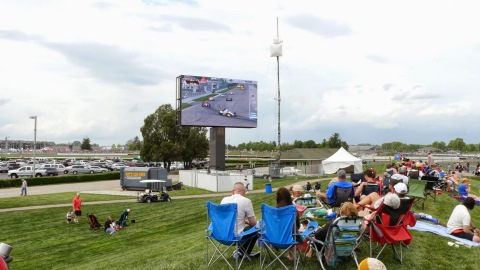 Panasonic's newly installed LED video boards enhance the Indy fan experience (Photo: Business Wire)