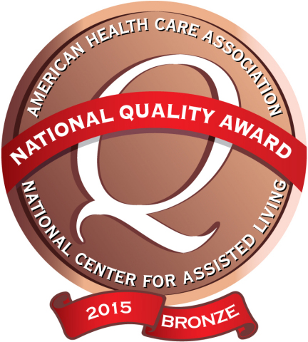 75 Sunrise communities have been recognized as recipients of the Bronze -- Commitment to Quality Award by AHCA/NCAL. (Graphic: Business Wire)