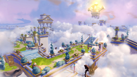 Portal Masters can now explore Cloud Kingdom using LAND, SEA and SKY vehicles in Skylanders SuperChargers on Sept. 20. (Graphic: Business Wire)