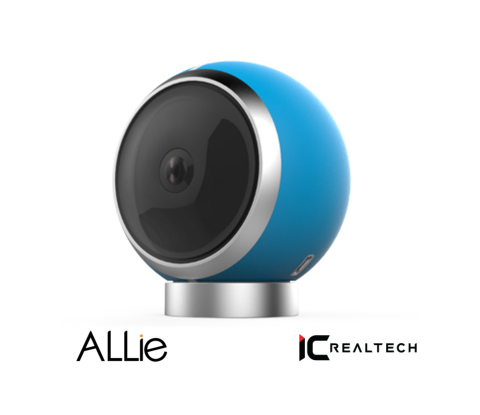 IC Real Tech's ALLie 360 x 360 degree video camera can be used for both in-home monitoring and mobile creation and sharing of immersive Virtual Reality action videos (Photo: Business Wire)