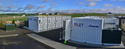 UniEnergy Technologies’ 1MW/4MWh Uni.System™ for Avista Utilities at Schweitzer Engineer Lab in Pullman, Washington state, USA. (Photo: Business Wire)