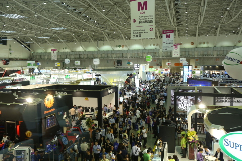 Birds view over the 4th floor of Nangang Exhibition Hall at COMPUTEX 2015 (Photo: Business Wire)