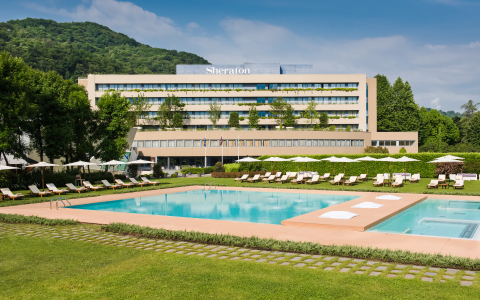 Starwood Hotels & Resorts, Sheraton Lake Como Hotel, Facade (Photo: Business Wire)