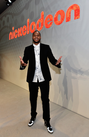 NBA superstar Carmelo Anthony debuts Turtles by Melo onstage at the Nickelodeon presentation at Licensing Expo on Tuesday, June 9, 2015, in Las Vegas, NV (Photo by David Becker/Getty Images)