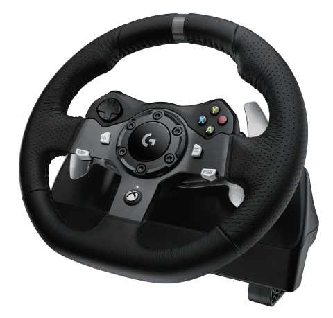 Logitech® G920 Driving Force is a force feedback racing wheel available for the Xbox One® Console, as well as PC, and is expected to be available at global retailers beginning in October 2015. (Photo: Business Wire)