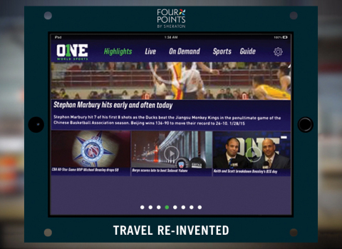 Four Points Partners with ONE World Sports to Offer Guests Instant, Live Access to Sporting Events from around the Globe (Photo: Business Wire)