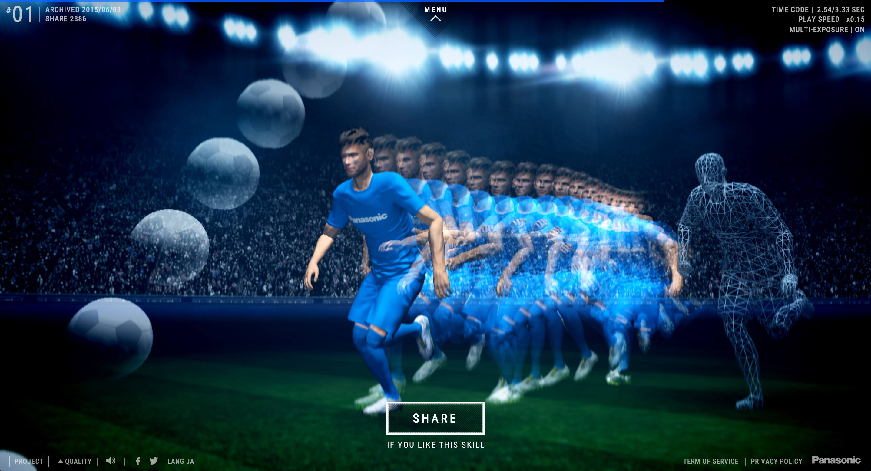 パナソニック ネイマール Jr 選手のスゴ技を3d Cg Neymar Jr Crazy Skills で完全再現 Business Wire