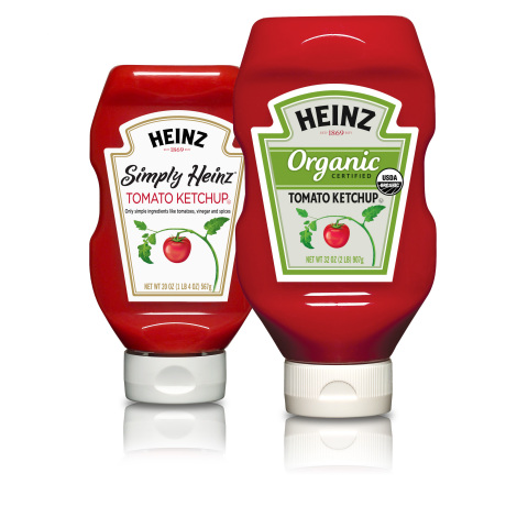 Every ketchup lover can find their happy match within the Heinz Ketchup portfolio, which now includes two new sizes of its popular Heinz® Organic Ketchup, made with 100% USDA certified organic tomatoes, and Simply Heinz® Ketchup, made with real sugar. (Photo: Business Wire)