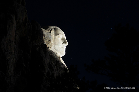 Musco's LED lighting solution enhances the aesthetics of the monument, while ensuring light is not spilled into the night sky and natural wildlife area (Photo: Musco Lighting)