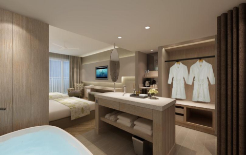 Deluxe Ocean Twin bed room (Photo: Business Wire)