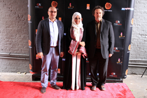 The Tainted Veil Co-directors (from left to right) Mazen Al Khayrat - Nahla Al Fahad - Ovidio Salazar (Photo: Business Wire)