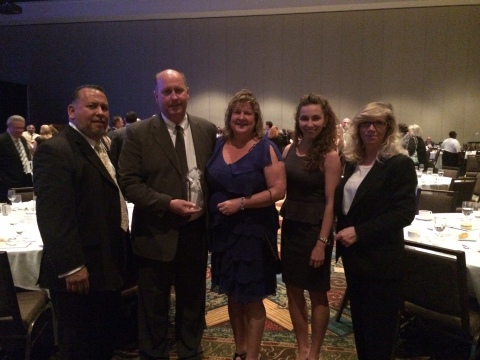 Goodwill Industries of San Antonio Contract Services Team Pictured L to R: Mark Ramirez, Mark McKeever, Jennifer Houston, Angelique De Oliveira and Marla Jackson (Photo: Business Wire)