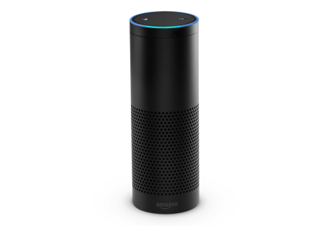 Amazon Echo is a new category of device designed around your voice—it’s always on, hands-free, and fast—just ask for information, music, news, weather, and more from across the room and get answers instantly. (Photo: Business Wire)