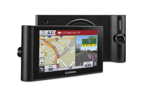 Introducing the Garmin® dēzlCam. The company's first truck navigator with a built-in dash cam. (Photo: Business Wire)