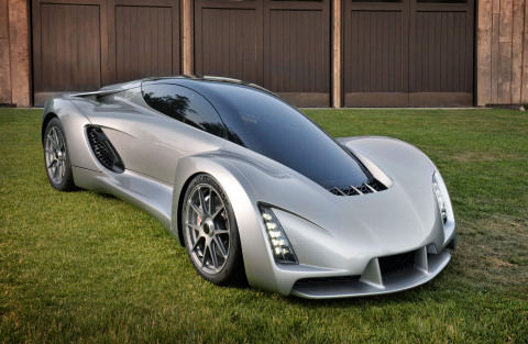 Divergent Microfactories Drives the Future of Car Manufacturing with Blade, the first 3D-Printed Supercar Built Using Node Technology Platform (Photo: Business Wire)