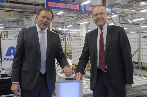 Axalta Chairman & CEO Charlie Shaver and Otmar Hauck, Chief Operating Officer for Europe, Middle Eas ... 