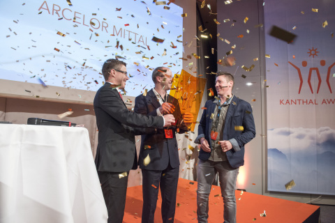 Arcelor Mittal received the Kanthal Award 2015. (Photograph: SiteSing Interactive AB (Photo: Business Wire)