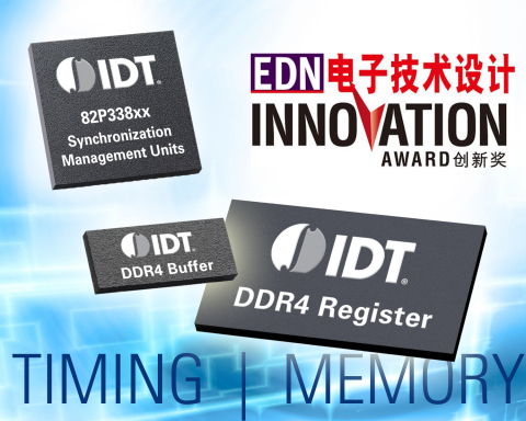 IDT Wins Two Prestigious 2015 EDN China Innovation Awards (Graphic: Business Wire)