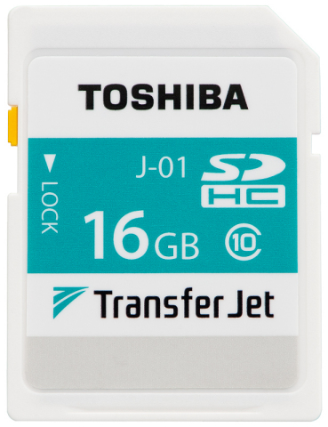 東芝：TransferJet(TM)搭載SDHCメモリカード （写真：ビジネスワイヤ）
