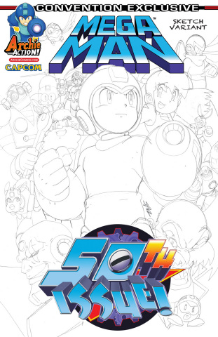 MEGA MAN #50 Comic-Con International: San Diego 2015 Convention Exclusive (Photo: Business Wire)