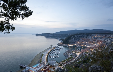 Starwood Hotels & Resorts - Falisia, a Luxury Collection Resort & Spa, Portopiccolo - Rendering Aerial View of Portopiccolo Development (Photo: Business Wire)