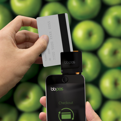 Chipper Mini 2 mPOS solution accepting MSR and EMV cards (Photo: Business Wire)