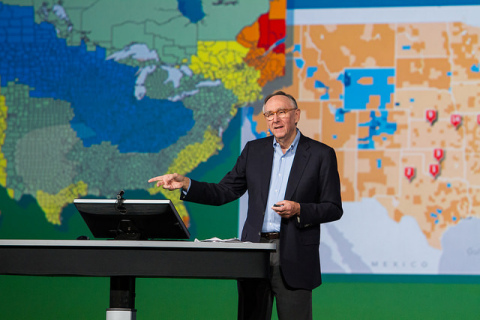 "We have millions of users around the globe who do amazing things with our technology every day," said Esri president Jack Dangermond. (Photo: Business Wire)