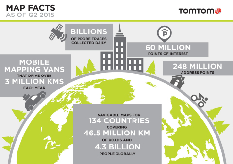 TomTom Expands Map Footprint Globally (Graphic: Business Wire)