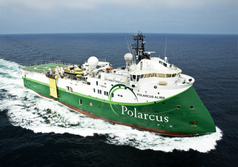 Polarcus Alima, an ultra-modern 12 streamer 3D/4D seismic vessel. (Photo: Business Wire)