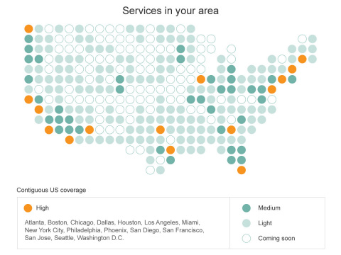 Amazon Home Services Expands in Atlanta, Boston, Chicago, Houston, Phoenix, Miami, San Diego and More (Graphic: Business Wire)