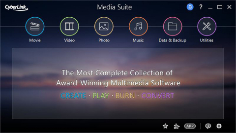 CyberLink Media Suite 13 meets consumer’s digital media needs, providing complete functionality, and ease of use with the latest versions of PowerDVD, PowerDirector, PhotoDirector and Power2Go, all for one great value price. (Graphic: Business Wire)