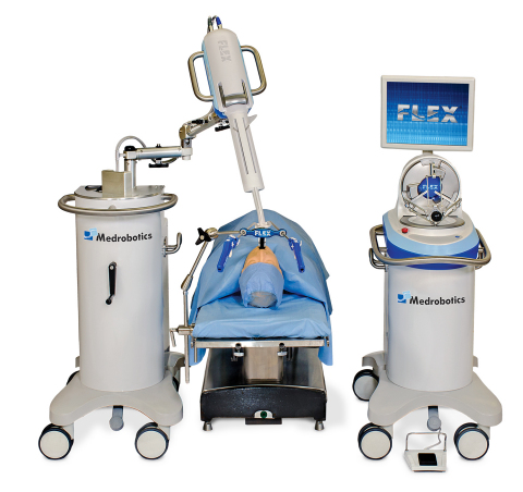 The Medrobotics Flex® Robotic System has received FDA clearance. Initial indications are for transoral procedures in the mouth and throat. (Photo: Business Wire)