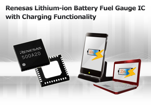 Renesas Lithium-Ion Battery Fuel Gauge IC (Graphic: Business Wire)