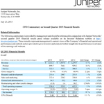 CFO Commentary on Second Quarter 2015 Financial Results