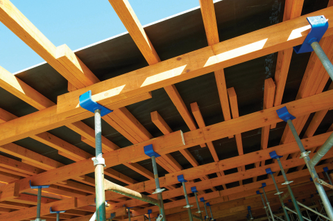 LP SolidStart LVL concrete form beams (Photo: Business Wire)